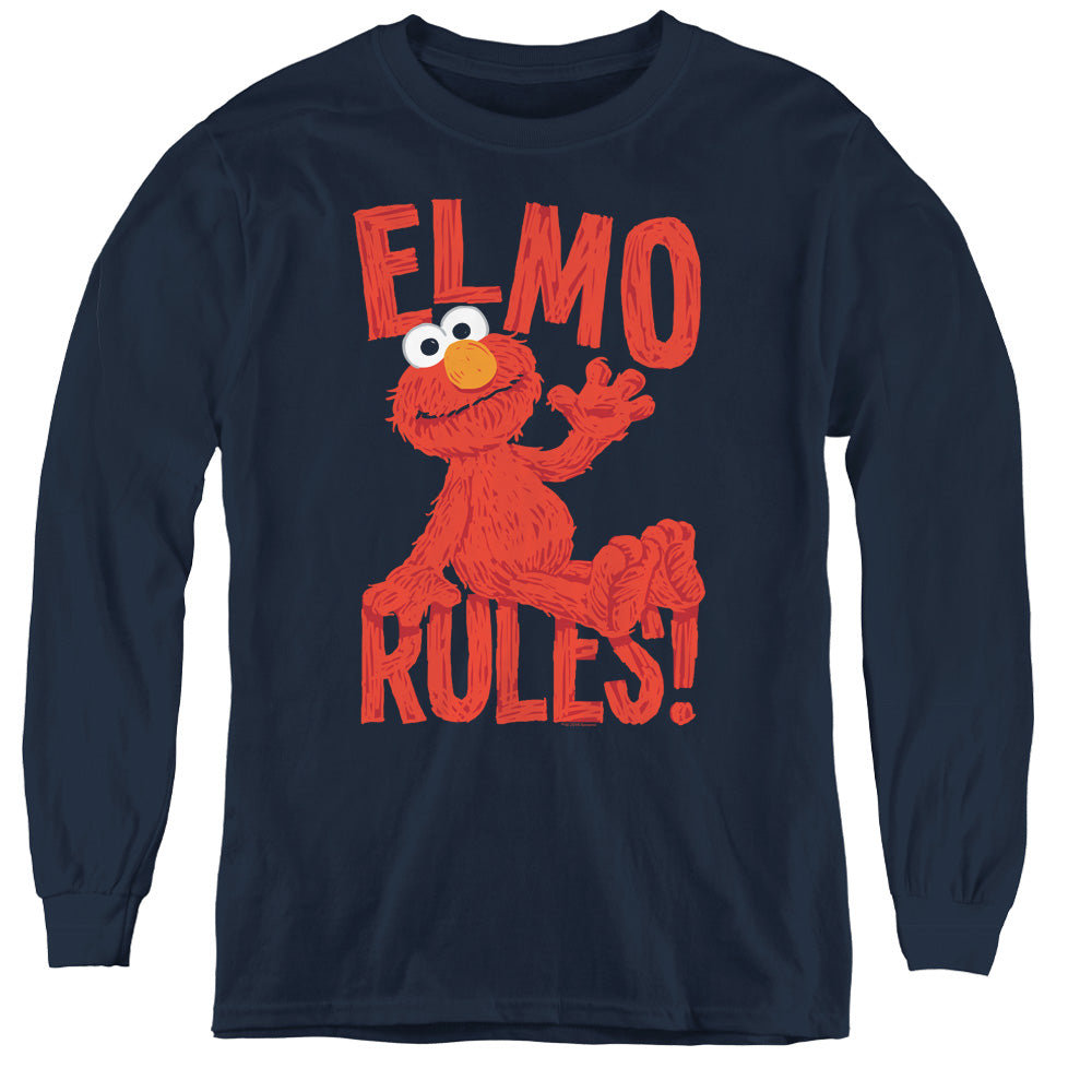 Sesame Street Elmo Rules Youth Long Sleeve T-Shirt