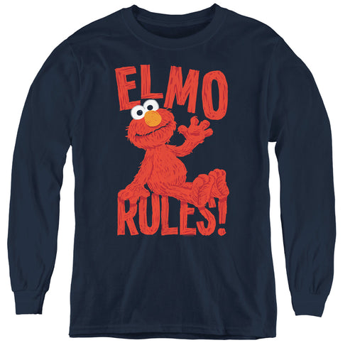 Sesame Street Elmo Rules Youth Long Sleeve T-Shirt