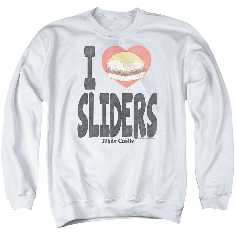 White Castle I Heart Sliders Crewneck Sweatshirt