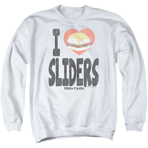 White Castle I Heart Sliders Crewneck Sweatshirt