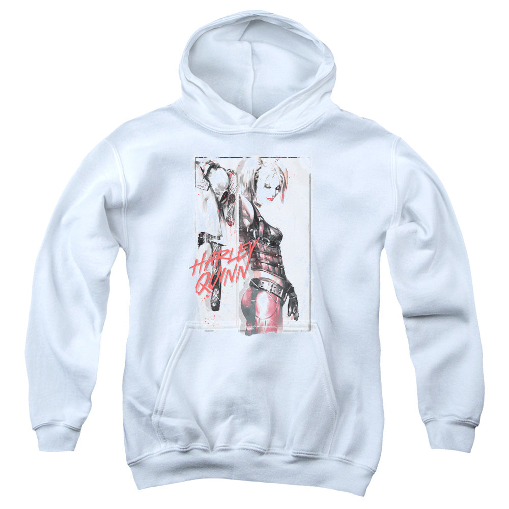 Batman Ink Wash Harley Youth Hoodie