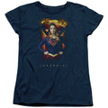 Supergirl Standing Symbol Womens T-Shirt
