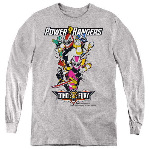 Power Rangers: Dino Fury Group Action Youth Long Sleeve T-Shirt