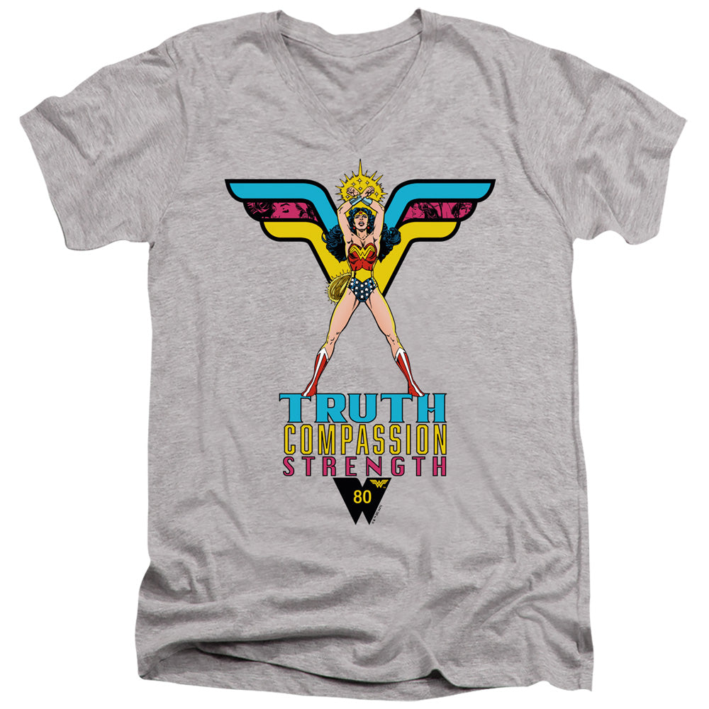 Wonder Woman Truth, Compassion, Strength V-Neck T-Shirt