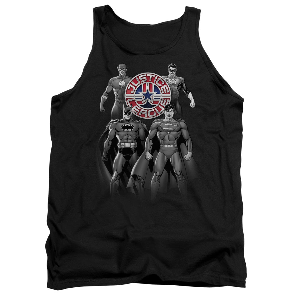 Justice League Shades Of Gray Tank Top