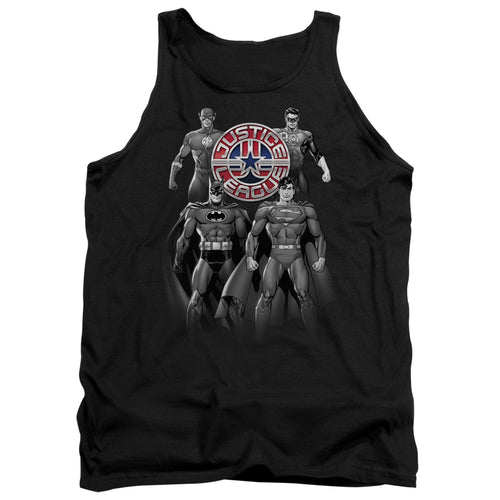 Justice League Shades Of Gray Tank Top