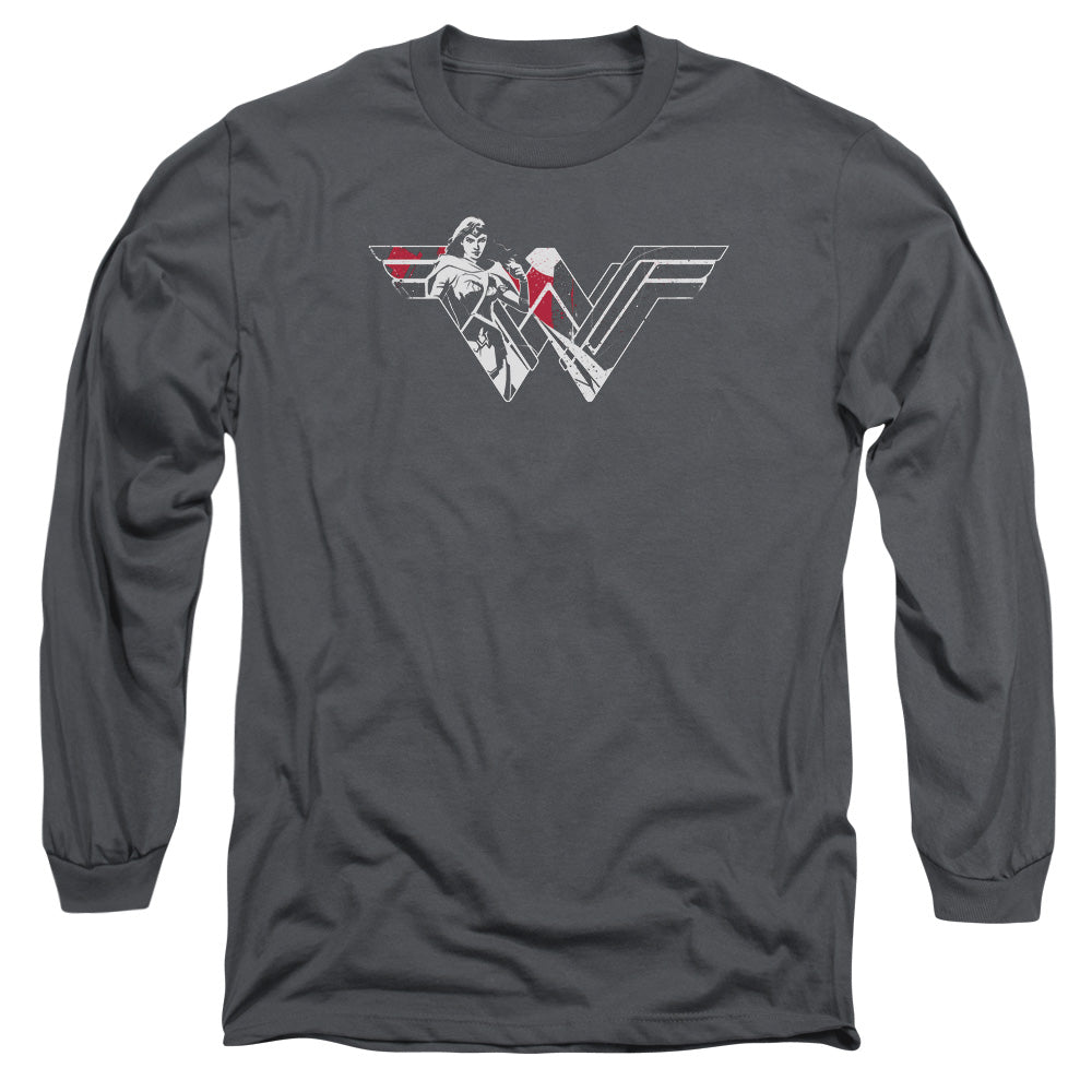 Batman v Superman Wonder Splatter Logo Long Sleeve T-Shirt
