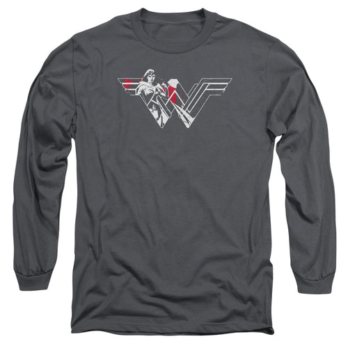 Batman v Superman Wonder Splatter Logo Long Sleeve T-Shirt