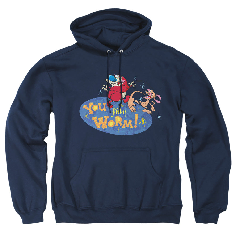 Ren and Stimpy You Filthy Worm! Pullover Hoodie