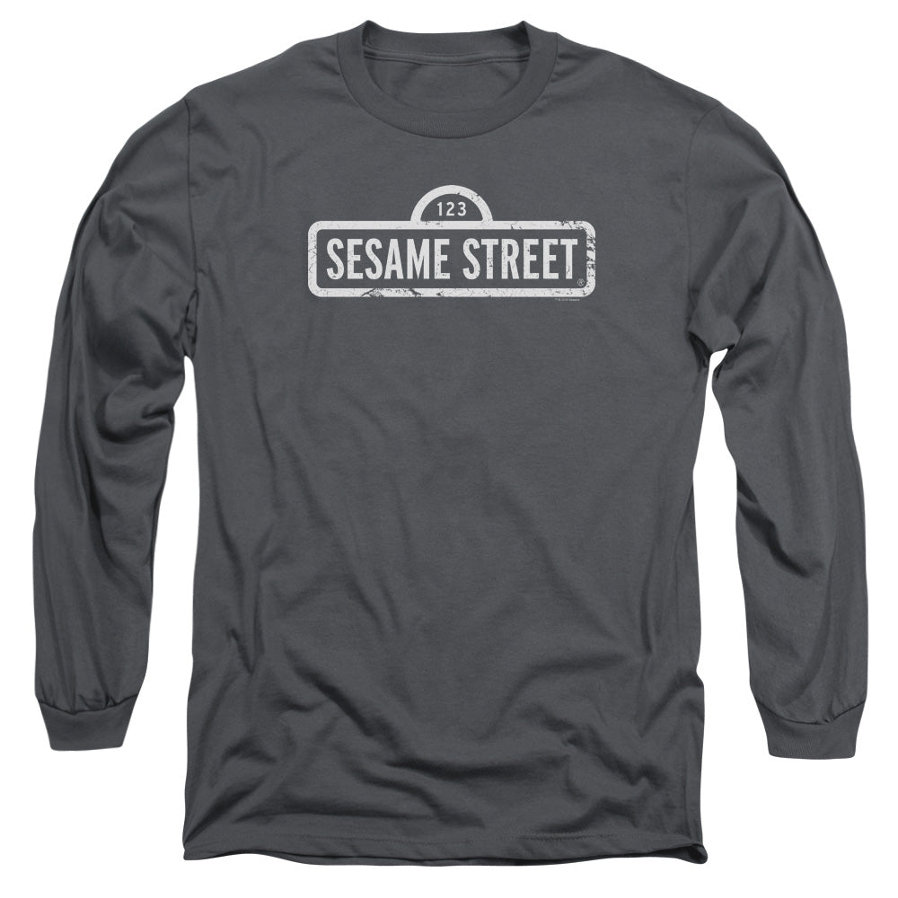 Sesame Street One Color Logo Long Sleeve T-Shirt