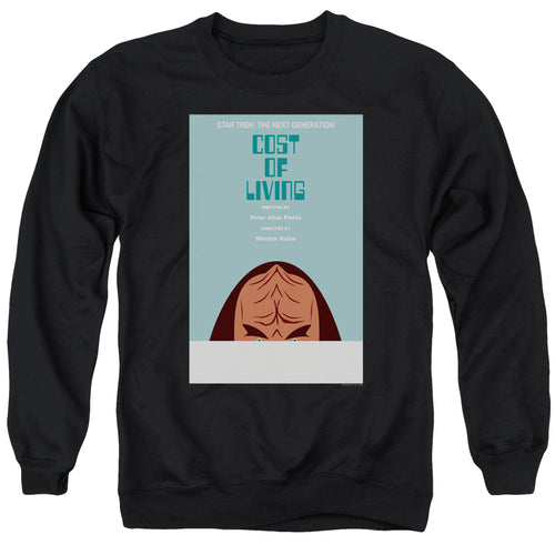 Star Trek Cost of Living Black Crewneck Sweatshirt