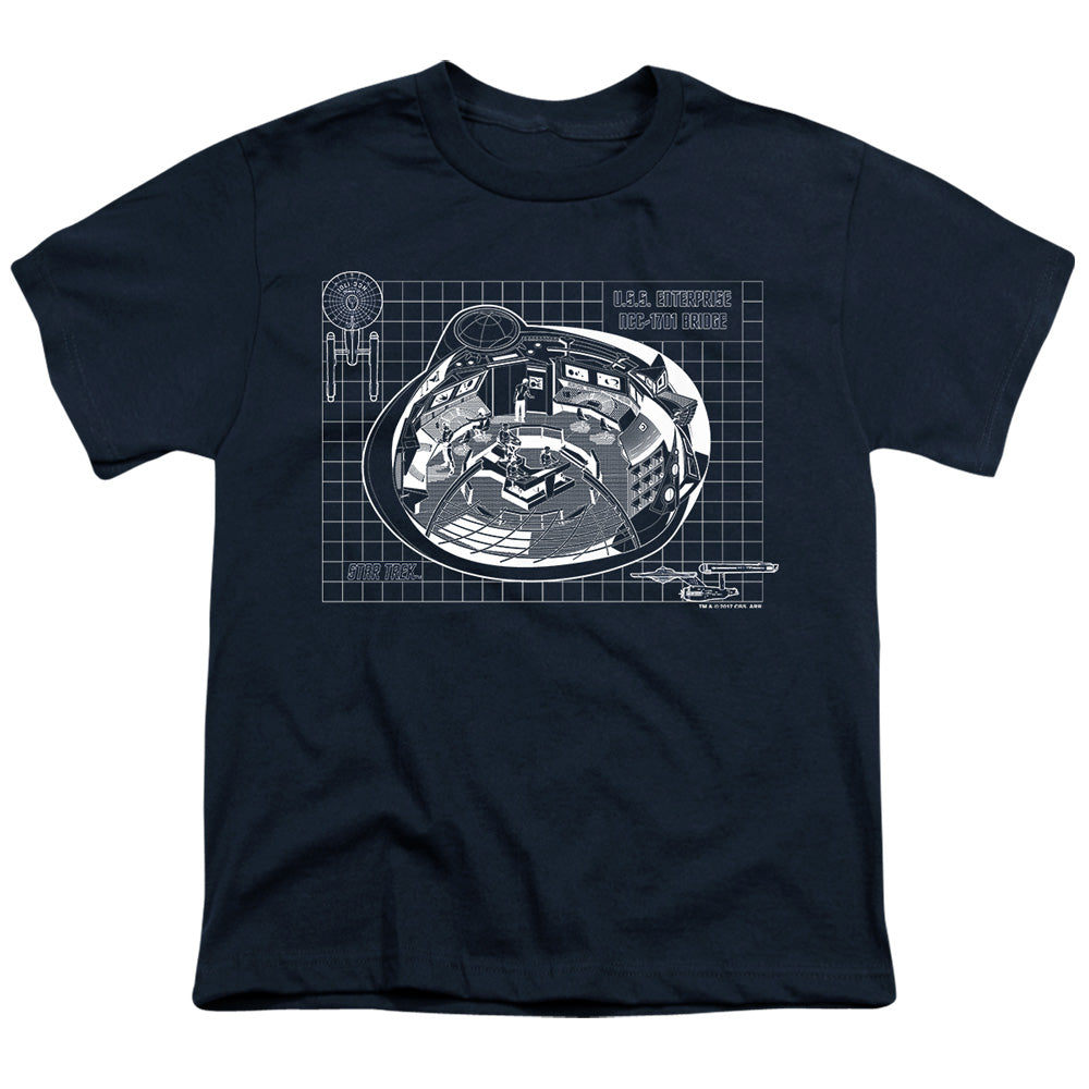 Star Trek Bridge Blueprint Youth/Toddler T-Shirt