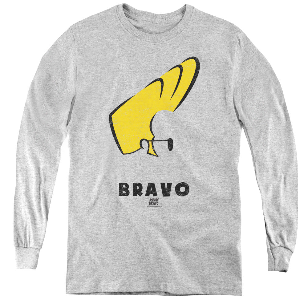 Johnny Bravo Johnny Hair Youth Long Sleeve T-Shirt