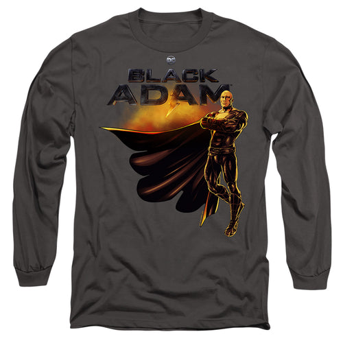 Black Adam Black Adam Logo With Character Long Sleeve T-Shirt