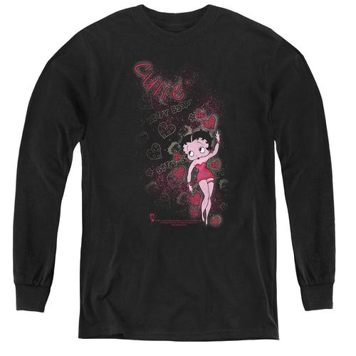 Betty Boop Cutie Youth Long Sleeve T-Shirt
