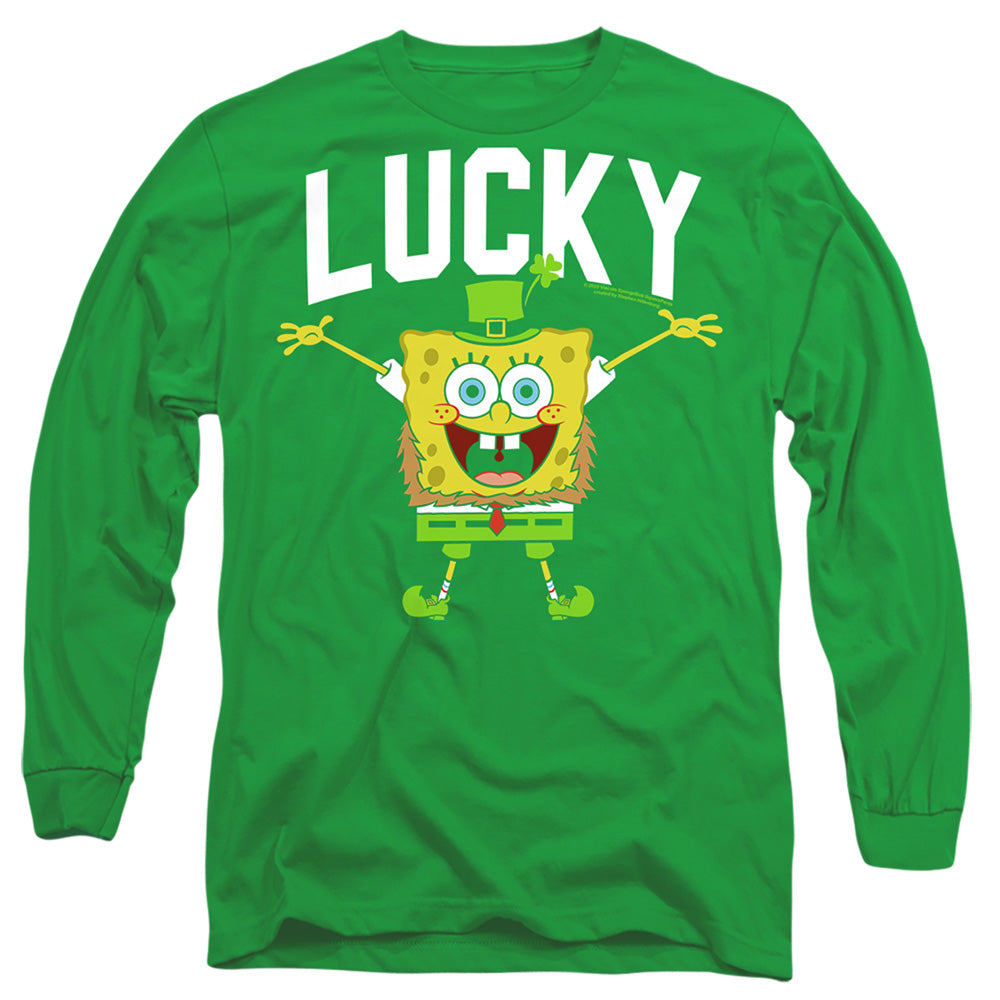 Spongebob Squarepants St. Patrick's Day Lucky Bob Long Sleeve T-Shirt