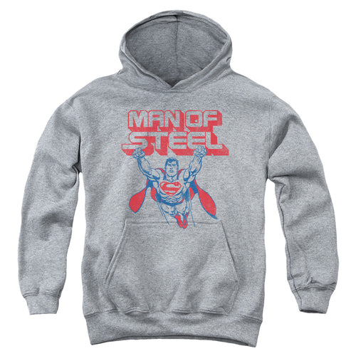Superman Steel Retro Youth Hoodie