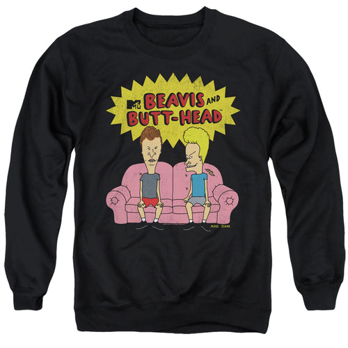 Beavis and Butthead Couch Logo Og Crewneck Sweatshirt