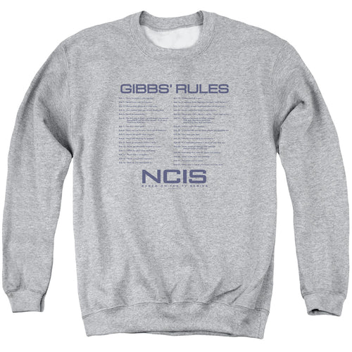 NCIS Gibbs Rules Crewneck Sweatshirt