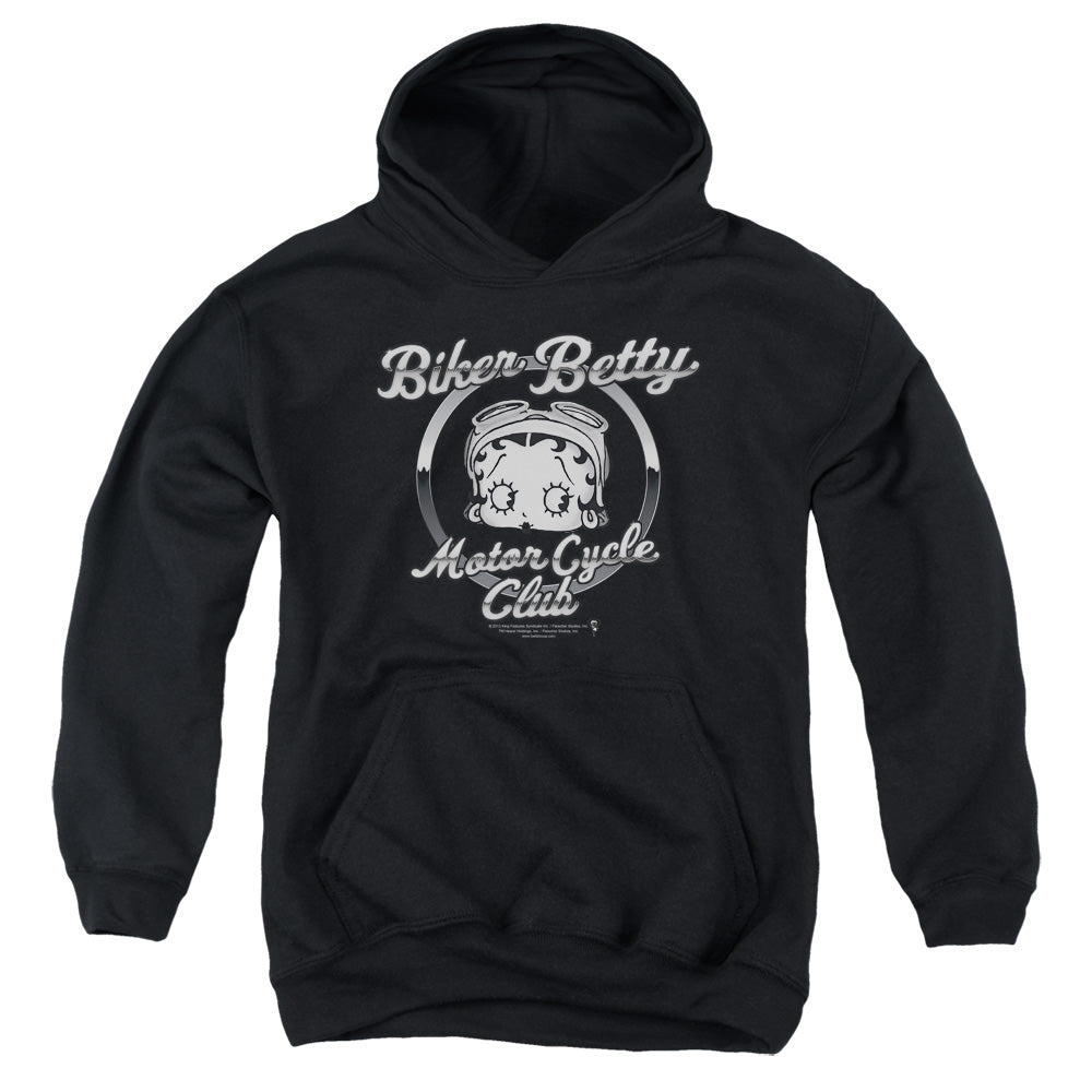 Betty Boop Chromed Logo Youth Hoodie
