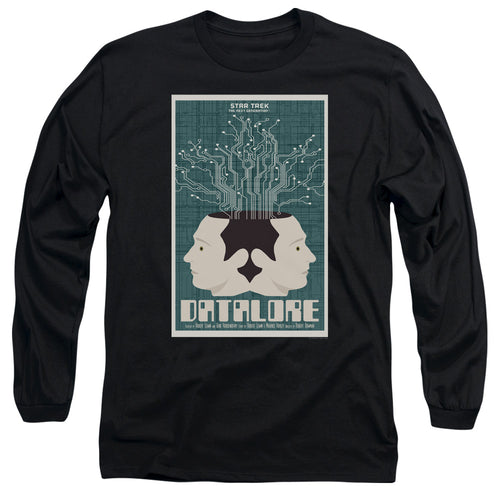 Star Trek Datalore Black Long Sleeve T-Shirt