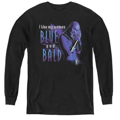 Farscape Blue And Bald Youth Long Sleeve T-Shirt