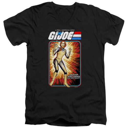 G.I. Joe Scarlett Card V-Neck T-Shirt