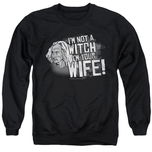 The Princess Bride Not a Witch Black Crewneck Sweatshirt
