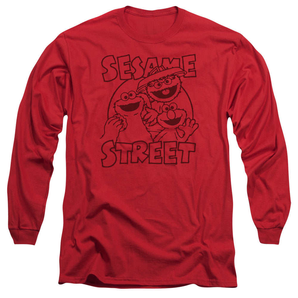 Sesame Street Group Crunch Long Sleeve T-Shirt