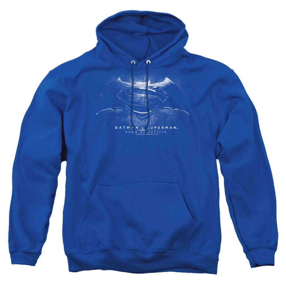 Batman v Superman Bw Logo Pullover Hoodie