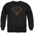 Superman Flame Outlined Logo Crewneck Sweatshirt
