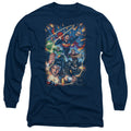 Justice League Under Attack Long Sleeve T-Shirt