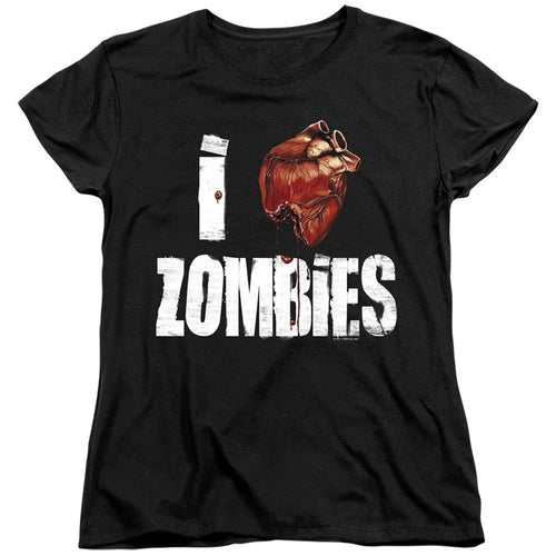 I Heart Zombies Womens T-Shirt