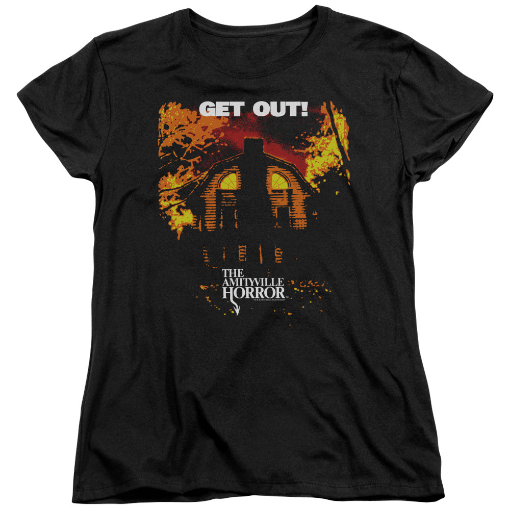 Amityville Horror Get Out Womens T-Shirt