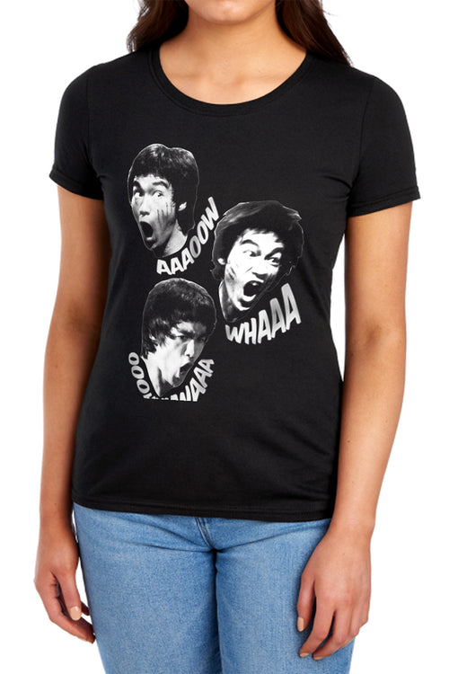Bruce Lee Sounds of the Dragon Womens T-Shirt