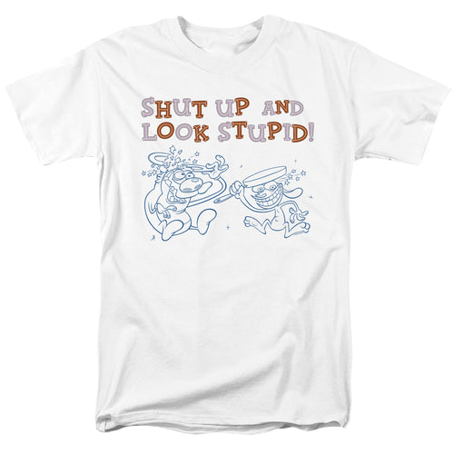 Ren and Stimpy Shut Up and Look Stupid! T-Shirt