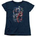 Justice League Storm Chasers Womens T-Shirt