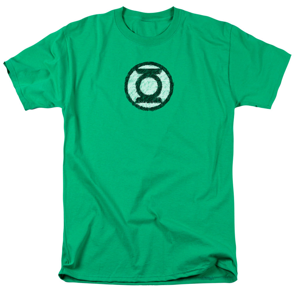 Green Lantern Scribble Lantern Logo T-Shirt