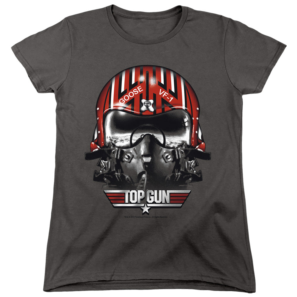 Top Gun Goose Helmet Womens T-Shirt