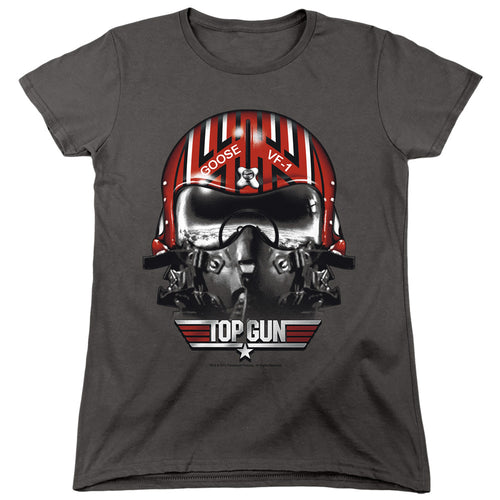Top Gun Goose Helmet Womens T-Shirt