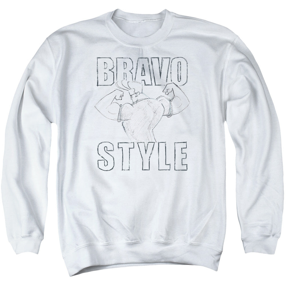 Johnny Bravo Bravo Style Crewneck Sweatshirt