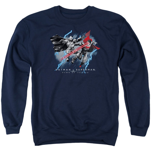 Batman v Superman Lightniing V Heat Vision Crewneck Sweatshirt