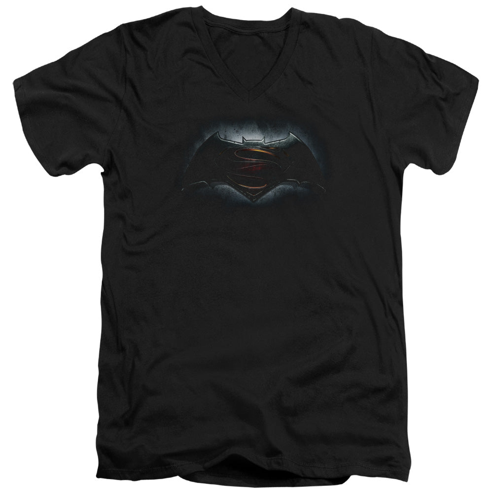 Batman v Superman Logo V-Neck T-Shirt