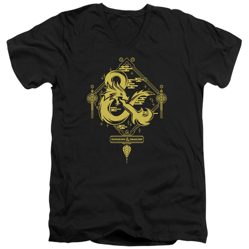 Dungeons & Dragons Year of the Dragon Gold Logo V-Neck T-Shirt