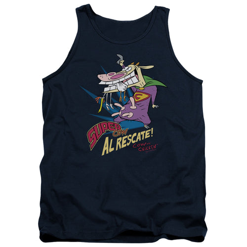 Cow and Chicken Super Cow Tank Top