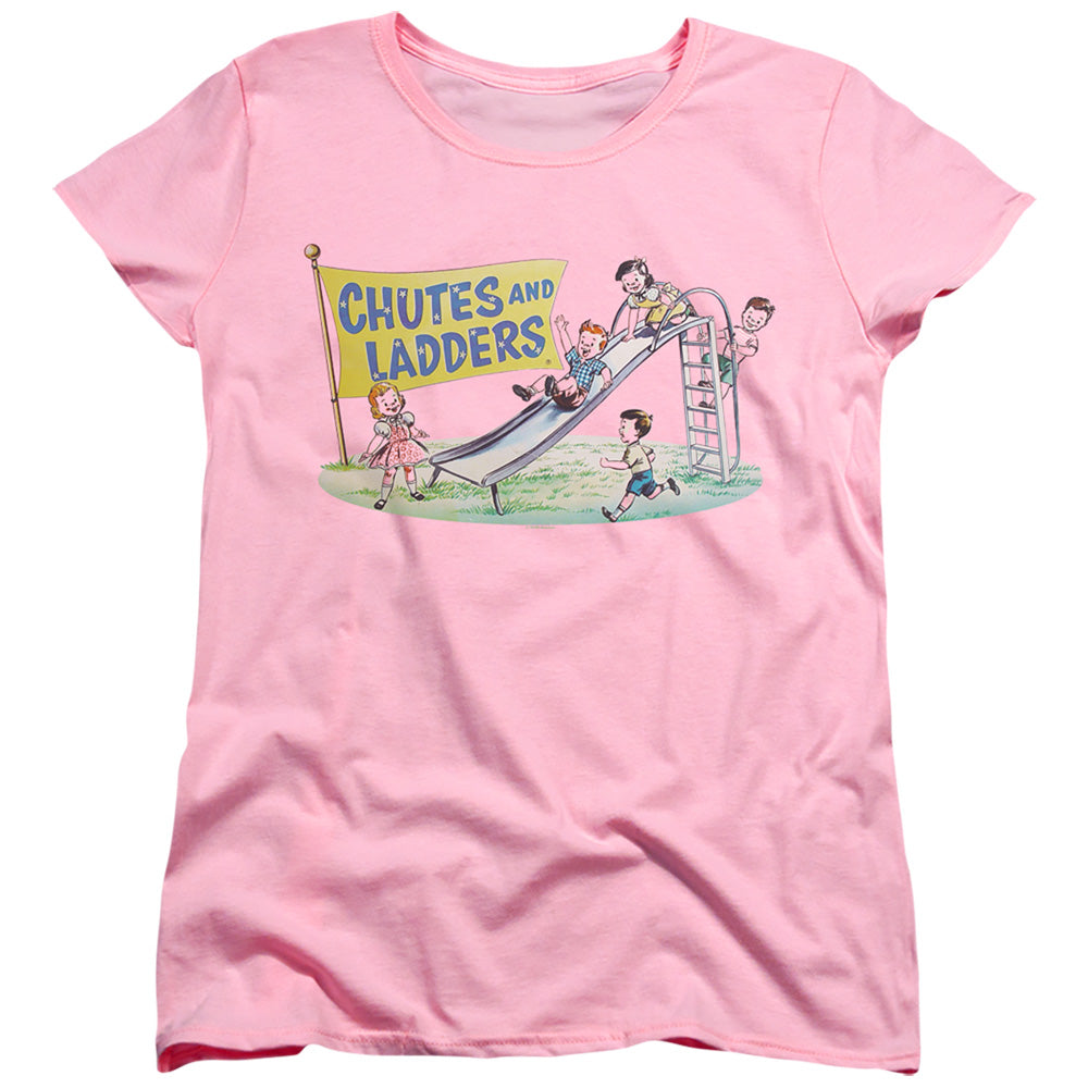 Chutes and Ladders Old School Playground Womens T-Shirt