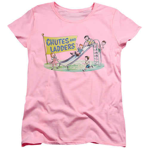 Chutes and Ladders Old School Playground Womens T-Shirt