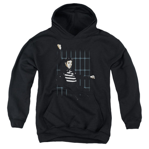 Elvis Presley Blue Bars Youth Hoodie
