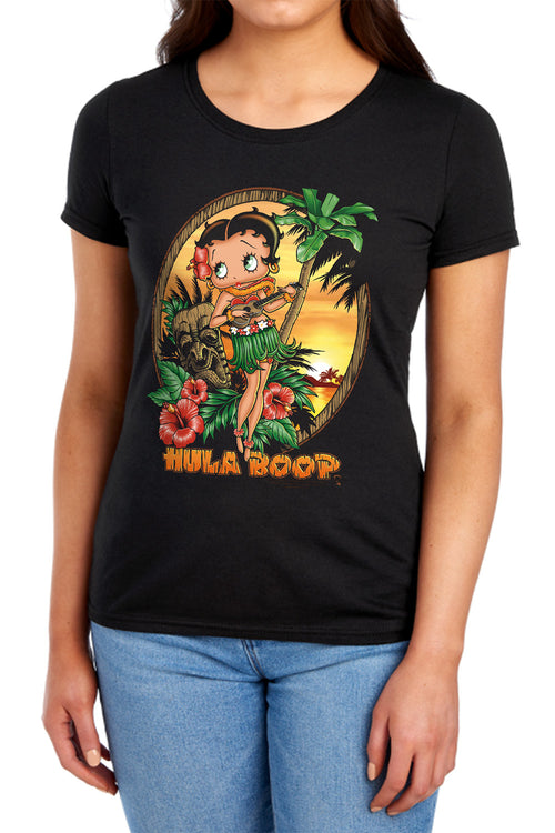 Betty Boop Hula Boop II Womens T-Shirt
