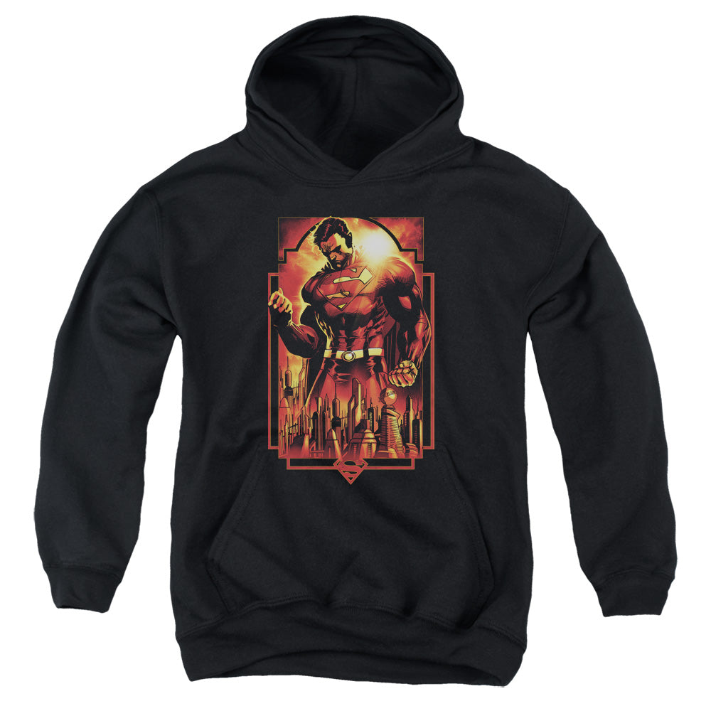 Superman Metropolis Deco Youth Hoodie